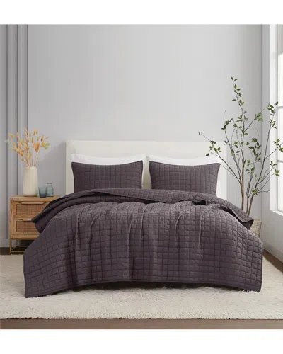 BROOKLYN LOOM BROOKLYN LOOM SOLID LINEN 3PC QUILT SET