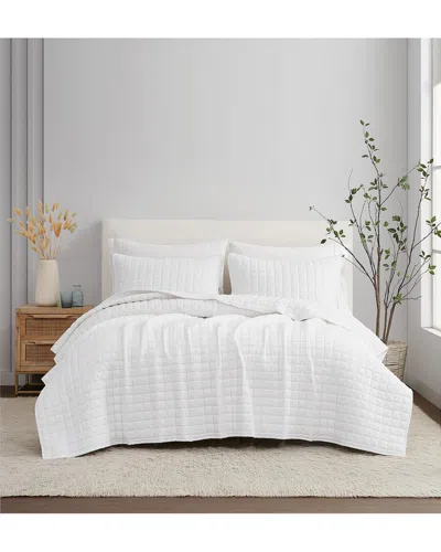 Brooklyn Loom Solid Linen 3pc Quilt Set