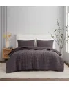 Brooklyn Loom Solid Linen 3pc Quilt Set