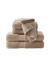 Brooklyn Loom Solid Turkish Cotton 6-pc. Bath Towel Set In Beige,khak