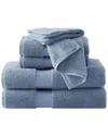 Brooklyn Loom Solid Turkish Cotton 6-pc. Bath Towel Set In Blue
