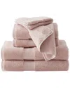 Brooklyn Loom Solid Turkish Cotton 6pc Towel Set In Pink