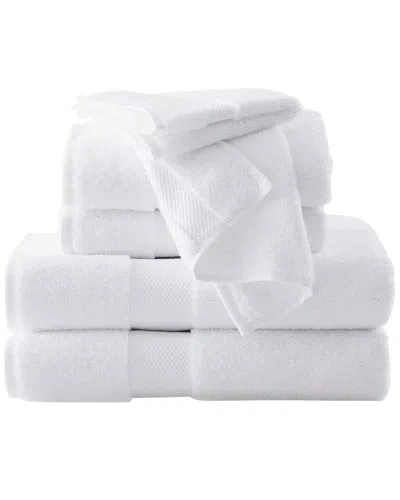Brooklyn Loom Solid Turkish Cotton 6pc Towel Set In White