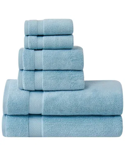 Brooklyn Loom Super Soft 6 Piece Bath Sheet Set - In Blue