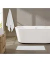 Brooklyn Loom Super Soft Bath Rug In White