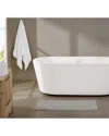 Brooklyn Loom Super Soft Bath Rug In Gray