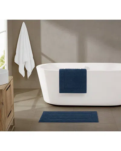 Brooklyn Loom Super Soft Set Of 2 Bath Rugs In Blue