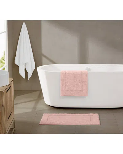 Brooklyn Loom Super Soft Set Of 2 Bath Rugs In Pink