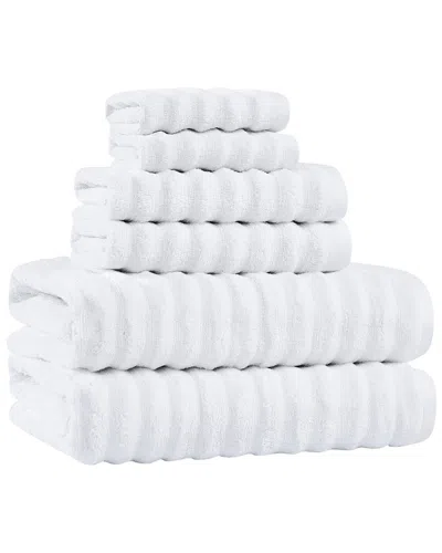 Brooklyn Loom Textured Zero Twist 6pc Towel Set