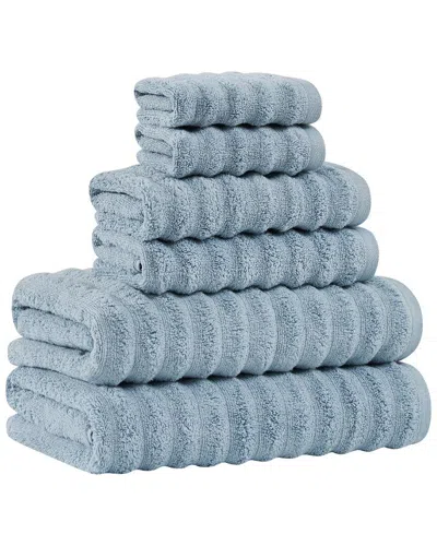 Brooklyn Loom Textured Zero Twist 6pc Towel Set