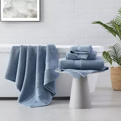 Brooklyn Loom Turkish Cotton 6-pc. Bath Towel Set In Blue