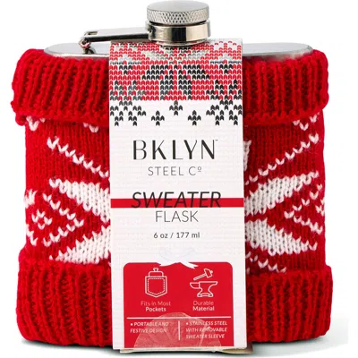 Brooklyn Steel Co. Sweater Flask In Red