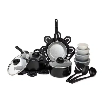 Brooklyn Steel Zodiac 24-pc. Non-stick Cookware Set In Silver