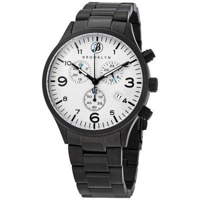 Brooklyn Watch Co. Bedford Brownstone Ii Quartz Grey Dial Men's Watch 308-gry-1 In Black / Brown / Grey