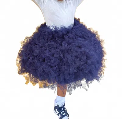 Brooklynn & Blake All Tulled Skirt In Navy In Blue
