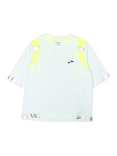 Pre-owned Brooks Kids' 3/4 Sleeve T-shirt In Green