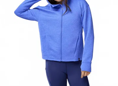 Brooks Activate Midweight Hoodie In Heather Bluebell