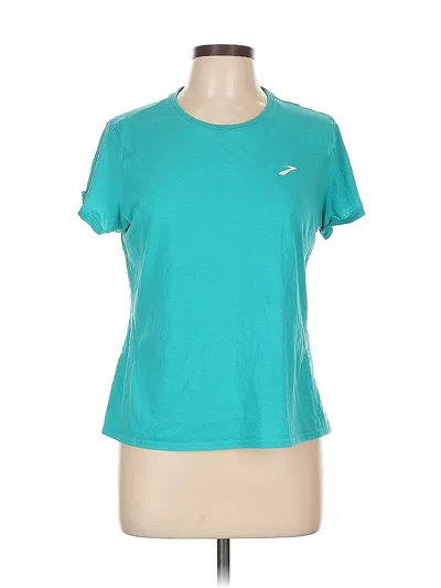 Pre-owned Brooks Active T-shirt In Blue