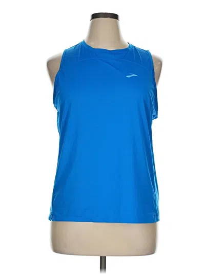 Pre-owned Brooks Active Tank Top In Blue
