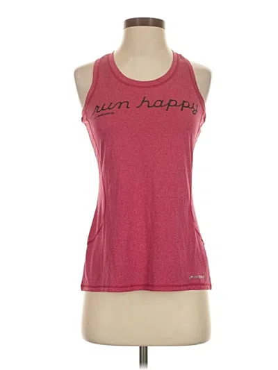 Pre-owned Brooks Active Tank Top In Burgundy