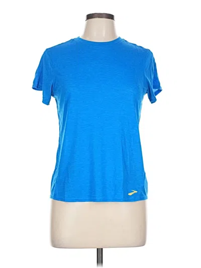 Pre-owned Brooks Active T-shirt In Blue