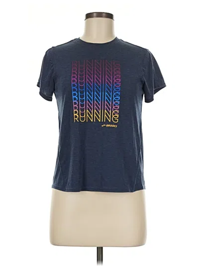 Pre-owned Brooks Active T-shirt In Blue
