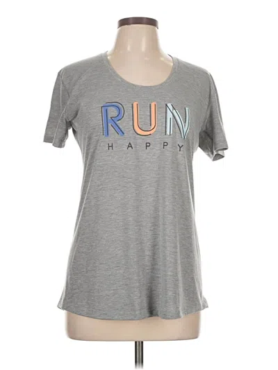Pre-owned Brooks Active T-shirt In Gray