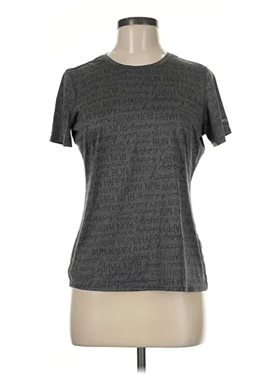 Pre-owned Brooks Active T-shirt In Gray