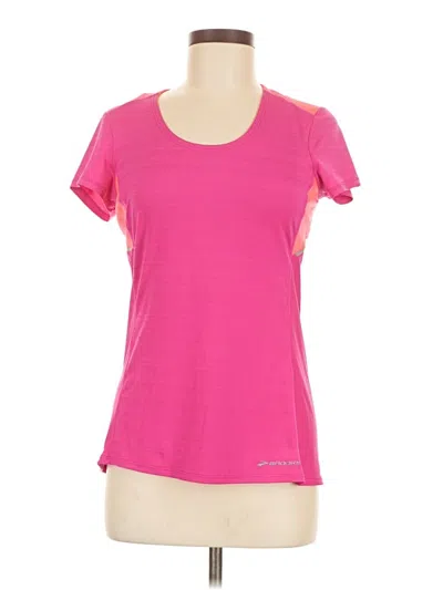 Pre-owned Brooks Active T-shirt In Pink