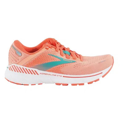 Brooks Adrenaline Gts 22 Coral / Latigo Bay / White 120353-1b-680 Women's In Orange