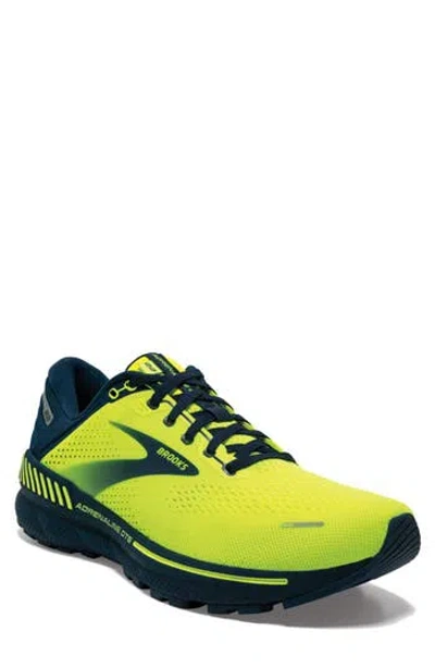 Brooks Adrenaline Gts 22 Running Shoe In Nightlife/titan