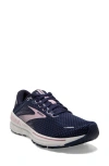 Brooks Ariel Gts 23 Running Shoe In Peacoat/cobalt/mauve