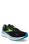 Brooks Mens  Adrenaline 23 In Black/hawaiian Ocean/green