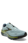 Brooks Men's Adrenaline Gts 23 Running Shoes In Cloud Blue/goblin Blue/lime In Cloud Blue/ Goblin Blue/ Lime