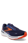 Brooks Adrenaline Gts 23 Running Sneaker In Peacoat/ Orange/ Surf The Web