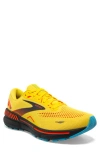 Brooks Mens  Adrenaline Gts 23 In Yellow/ Foraged Iron/ Orange
