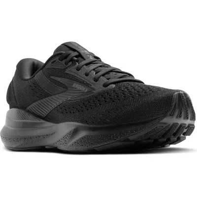 Brooks Adrenaline Gts 24 Running Shoe In Black