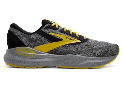 Pre-owned Brooks Adrenaline Gts 24 Pittsburgh Marathon (women's) Sneakers In Grey/yellow