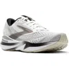 Brooks Adrenaline Gts 24 Running Shoe In White/black/pelican