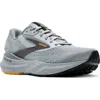 Brooks Adrenaline Gts 24 Running Shoe In Alloy/white/gold Fusion