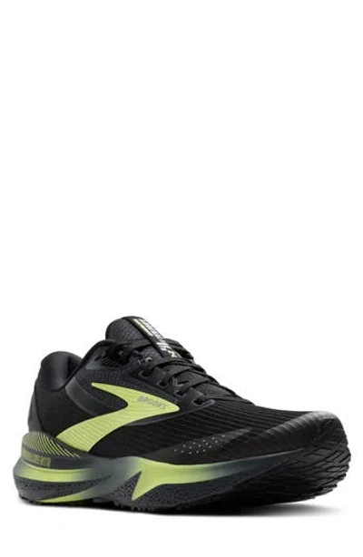 Brooks Adrenaline Gts 24 Waterproof Running Shoe In Black