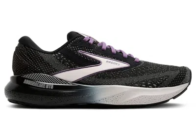 Pre-owned Brooks Adrenaline Gts 24 (women's) Sneakers In Black/lilac/montana
