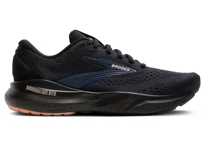Pre-owned Brooks Adrenaline Gts 24 (women's) Sneakers In Black/peacoat/peach In Multi