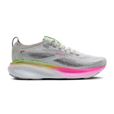 Brooks Womens  Adrenaline Gts 25 In Oyster/green/pink