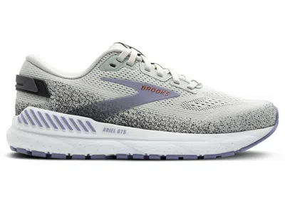 Pre-owned Brooks Ariel Gts 24 (women's) Sneakers In Mercury/ebony/sweet Lavender