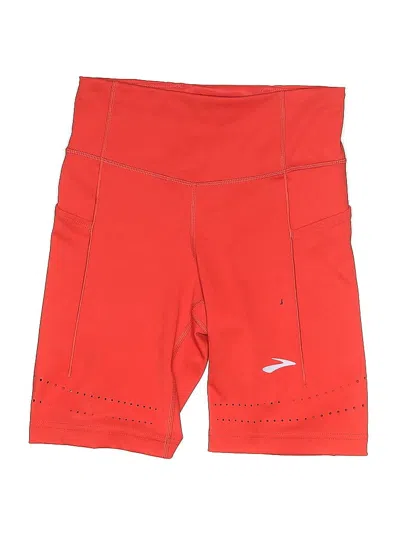 Pre-owned Brooks Athletic Shorts In Red