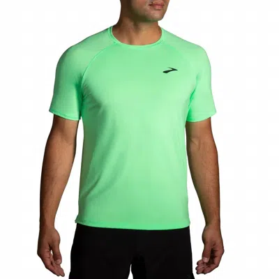 Brooks Atmosphere Short Sleeve 2.0 In Neo Green