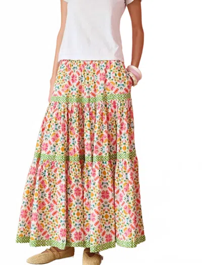 Brooks Avenue Wild Bloom Skirt In Multi
