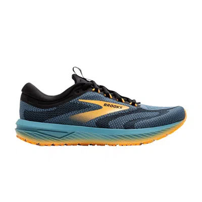 Pre-owned Brooks Revel 7 'storm Blue Orange Pop' | Men's Size 11.5