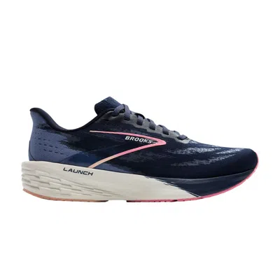 Pre-owned Brooks Wmns Launch 11 'peacoat Peach' | Blue | Women's Size 7